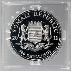 Somálsko. 100 šilink 2011. 1 OZ