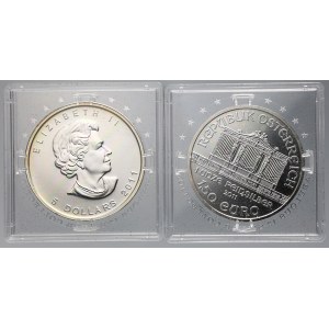 Rakousko a Kanada. 2 x 1 OZ mince.