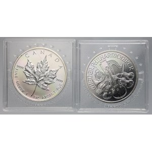 Rakousko a Kanada. 2 x 1 OZ mince.