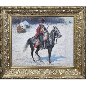 Zygmunt ROZWADOWSKI (1870-1950), Hussar on horseback