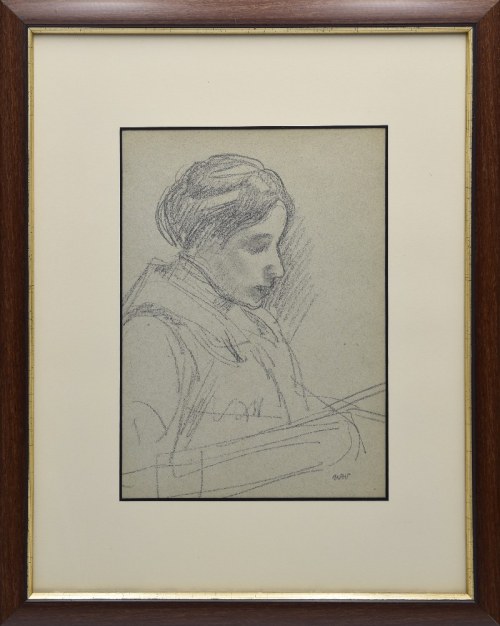 Wojciech WEISS (1875-1950), Żona artysty Irena (Aneri) czytająca