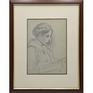 Wojciech WEISS (1875-1950), The artist's wife Irena (Aneri) reading