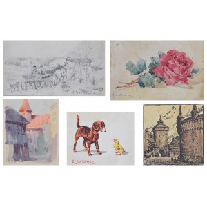 Adam SETKOWICZ (1876-1945), Set of 5 miniature works