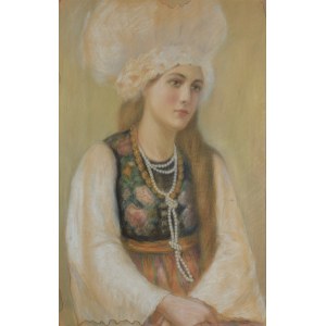 Artist unspecified, 20th century, Wedding portrait of a highlander woman