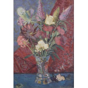 Włodzimierz WILKANOWICZ (1904-1964), Bukiet kwiatów w wazonie