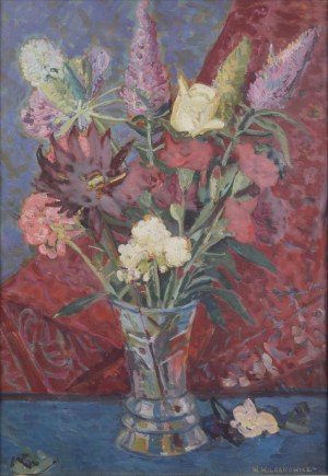 Włodzimierz WILKANOWICZ (1904-1964), Bukiet kwiatów w wazonie