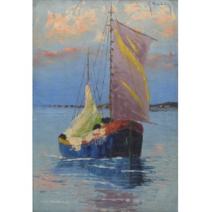 Gregory MENDOLY (1898-1966), Boot in der Bucht