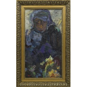 Zdzisław PRZEBINDOWSKI (1902-1986), Frau mit Blumen