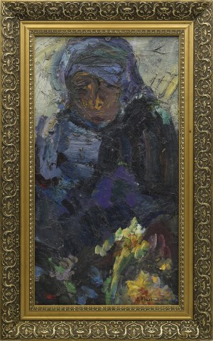 Zdzisław PRZEBINDOWSKI (1902-1986), Kobieta z kwiatami