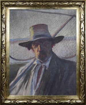 Feliks ROLIŃSKI (1876-1972), Rybak z siecią