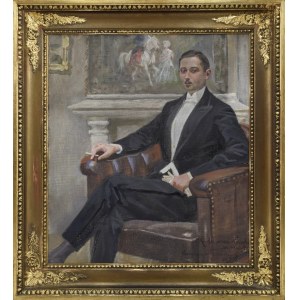 Marian NOWICKI (1904-po 1939), Portret mężczyzny w fotelu