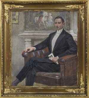 Marian NOWICKI (1904-po 1939), Portret mężczyzny w fotelu