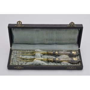 Pair of meat serving forks