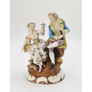 Sitzendorfer Porzellanmanufaktur Alfred Voigt (founded 1850), Figural group - a pair of shepherds