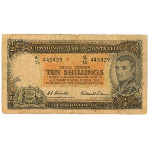Australia 10 Shillings 1954 - 1960 (ND) Replacement