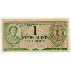 Netherlands New Guinea 1 Gulden 1950