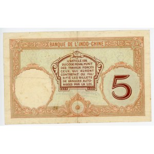 New Hebrides 5 Francs 1941 (ND)