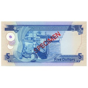 Solomon Islands 5 Dollars 1977 (ND) Specimen