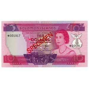 Solomon Islands 10 Dollars 1977 (ND) Specimen