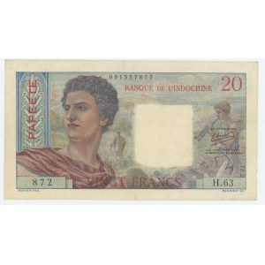 Tahiti 20 Francs 1954 (ND)