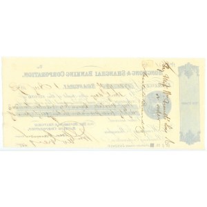 China Hongkong & Shanghai Banking Corporation Bill of Exchange for £1785.1.8 Shanghai 1873