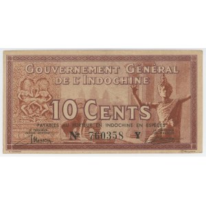 French Indochina 10 Cents 1939