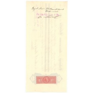 India Sigg-Sulzer & Co Bill of Exchange for £310.11.8 Calcutta 1882