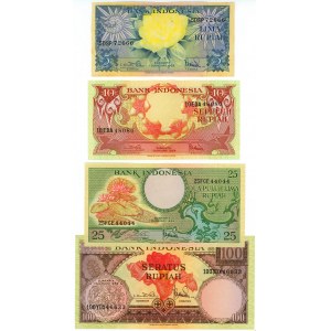 Indonesia 5 - 10 - 25 - 100 Rupiah 1959