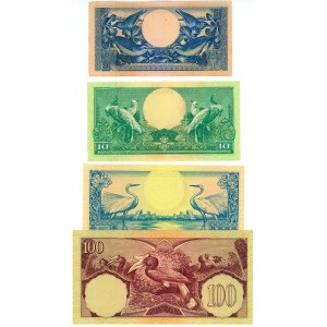 Indonesia 5 - 10 - 25 - 100 Rupiah 1959
