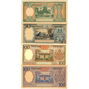 Indonesia 25 - 50 & 2 x 100 Rupiah 1964