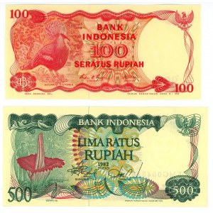 Indonesia 100 - 500 Rupiah 1982 - 1984