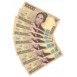 Indonesia 7 x 10000 Rupiah 1998 - 2004