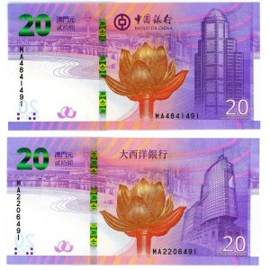 Macao 2 x 20 Patacas 2019 Commemorative Issue