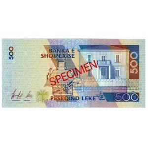 Albania 500 Leke 1996 Specimen