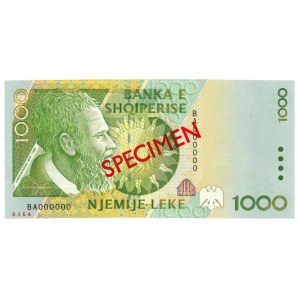 Albania 1000 Leke 1996 Specimen