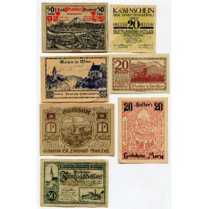Austria Lot of 10 Notgeld 1920 th