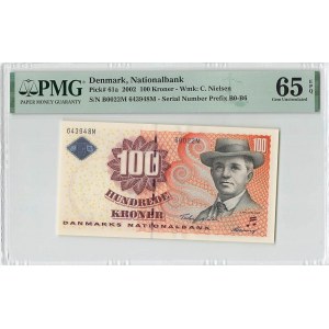 Denmark 100 Kroner 2002 PMG 65 EPQ Gem UNC