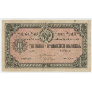 Finland 10 Markkaa 1889