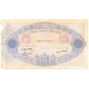 France 500 Francs 1937