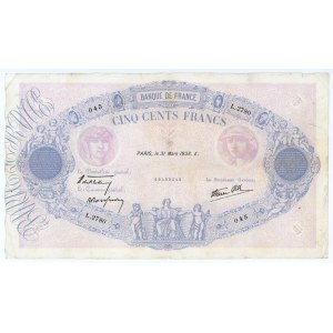 France 500 Francs 1938