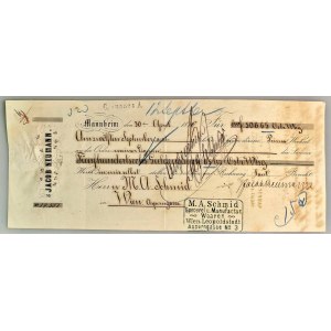 Germany - Empire Jacob Nuemann Mannheim Bill of Exchange 1876