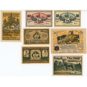 Germany - Weimar Republic Lot of 7 Notgeld 1921