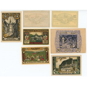 Germany - Weimar Republic Lot of 7 Notgeld 1921
