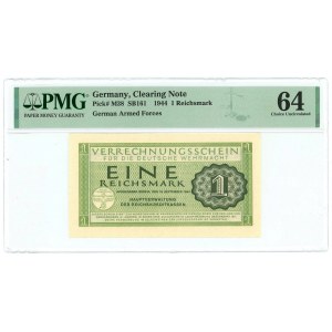 Germany - Third Reich 1 Reichsmark 1944 PMG 64 Choice UNC