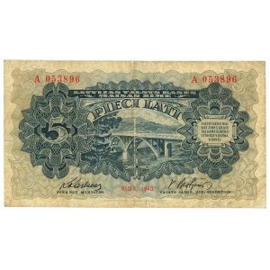 Latvia 5 Lati 1940