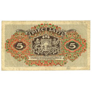 Latvia 5 Lati 1940