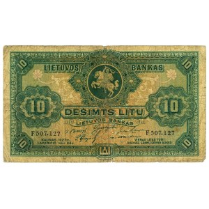 Lithuania 10 Litu 1927