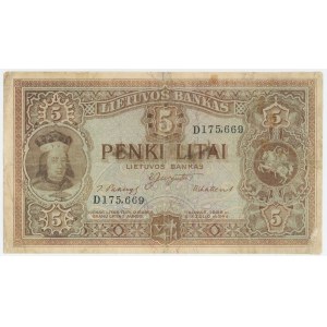 Lithuania 5 Litai 1929