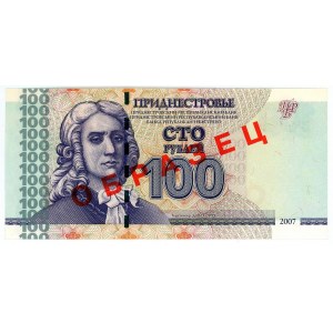 Transnistria 100 Roubles 2007 Specimen