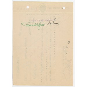 Russia - USSR State Bank of the USSR Check for 113403,48 Litas 1937
